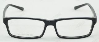 Rectangle Plastic RX Full Rim Clear Lens Designer Mens Eyeglasses Eye