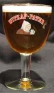 Witpak Pater Belgian Ale Beer Chalice Glasses Pair