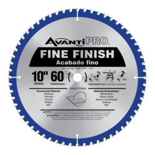 Avanti Pro 10 in x 60 Tooth Fine Finish Circular Saw Blade