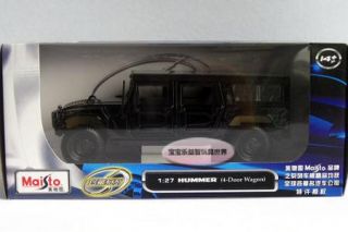 New 1 27 Hummer 4 Door Wagon Diecast Model Car with Box Black B357