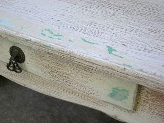 AWESOME SHABBY DISTRESSED DESK / FARM KITCHEN TABLE~CHIC CRACKLY OLD