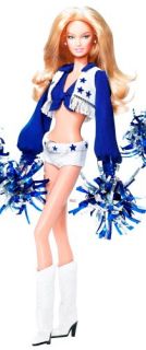 NFL Dallas Cowboys Cheerleaders 2008 Pink Label Barbie Collector