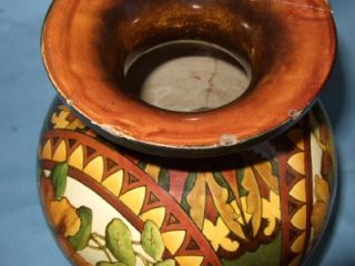 Stunning Doulton Lambeth Faience Art Pottery Vase H P A Euphemia