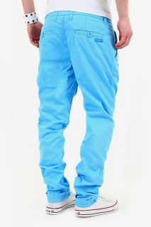 CIPO & BAXX Blaue Chinohose Herren Chino Hose Blau CBJ Jeans Coloured