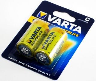 20 Varta 2014 Superlife C / Baby Zink Kohle Batterien Blister R14