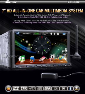 ES966EU 7 2 Din All in One Autoradio HD Touch Screen Car DVD Player