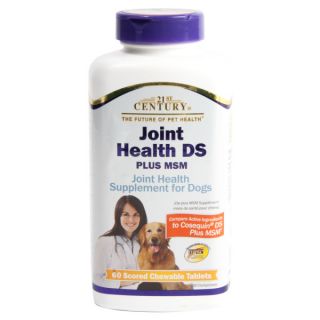 21st Century Joint Health Double Strength Plus MSM Tablets for Dogs   Health & Wellness   Dog