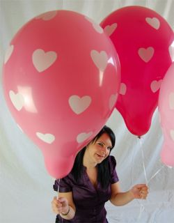 16 Qualatex Luftballons HERZCHEN ♥ ROSA ♥ LIEBE