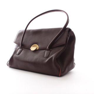 BOGNER Handtasche Bordeaux Rot Damen Tasche Leder Arzttasche Kelly Bag