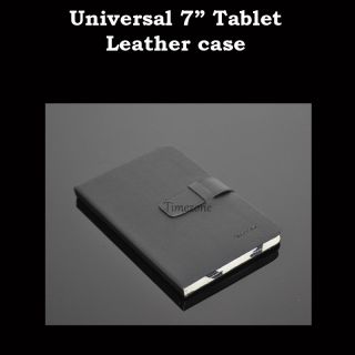 Schwarz Tasche Case cover Hülle Etui für 7 Zoll ebook aPad Android