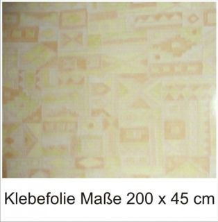 Klebefolie Dekorfolie Möbelfolie Orange Blumen 2mx45cm