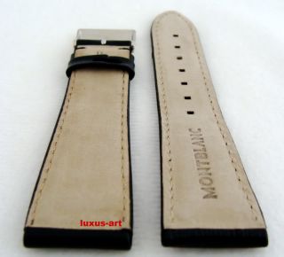 MONTBLANC Lederarmband Uhrenband Schwarz 22 x 18 NEU