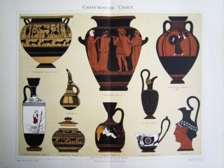 Griechische Vasen Öllampe Weinkrug Amphore Flasche Krug Töpferei