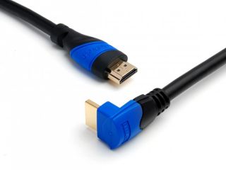 KabelDirekt High Speed HDMI Kabel mit Ethernet 5m Winkelstecker 90