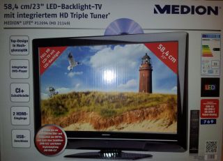 MEDION 58,4 cm/23″ LED Backlight TV mit Triple Tuner MEDION P12094