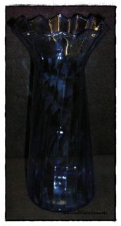 altes schoene blaue Hyazinthen Vase Jugendstil Glas um 1910 1920