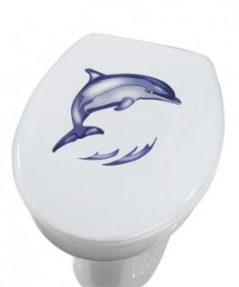 WENKO WC Deckel Aufkleber Delfin Toilettenaufkleber Bild Toilette