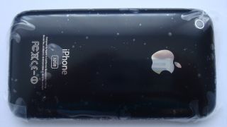 iPhone 3GS 32GB Backcover Cover mit Chromrahmen Chrom Bezel in schwarz
