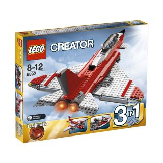 Lego Creator 5892 3in1 Jet Flugzeug Propellermaschine Schnell Boot