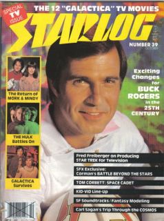Starlog Magazine #39, Buck Rogers 1980 NEAR MINT