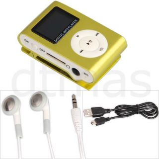 Mini MP3 Musik Player Spieler m OLED Bildschirm Golden