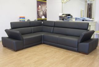 Luxus Sofa Couch Ecke Echt Ledergarnitur Relaxfunktion POCO Italia