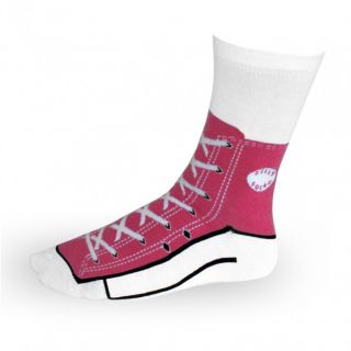 Sneaker Socken pink   Silly Socks im Sneakers Turnschuhe Stil