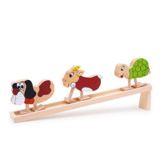 Lauftiere Set aus Holz, 3 verschiedene Figuren