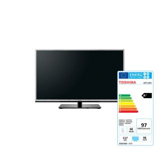 Toshiba 116 6cm 46 46TL963G 3D LED TV DVB T C S Energieeffizienzklasse