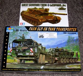 BW Bundeswehr Faun Panzertransporter Leopard 1A4 1 35 Trumpeter Tamiya