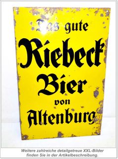 RIEBECK BIER Altenburg orig. Brauerei Reklame 20er Jahre *53
