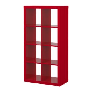 IKEA Expedit 8 Fächer Regal Schrank rot hochglanz 4x2 Raumteiler