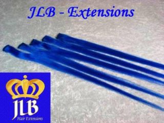 JLB CLIP ON EXTENSIONS   BLAU   50 cm   NEU Clip In Strähne clipon