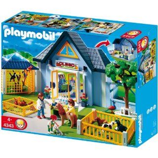 PLAYMOBIL 4343   Tierklinik mit Gehegen Spielzeug