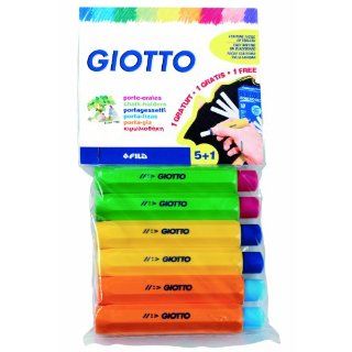 Giotto 6923 00   Blister mit 5 + 1 gratis Kreidehaltern für