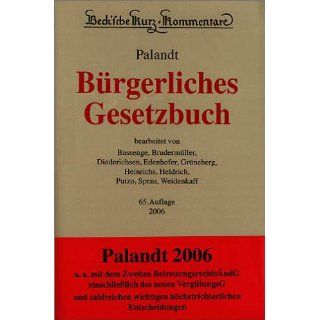 Bürgerliches Gesetzbuch (BGB) Otto Palandt, Peter