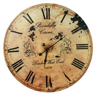XXL Nostalgie Wanduhr Uhr 60 cm   Piccadilly Circus 1819 Landhaus Stil