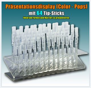 Color Pops Display transparent / 64er inkl. Tip Sticks