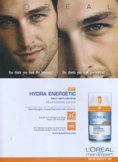 Loreal Men Expert Hydra Energetic 2005 Magazine Advert #1983