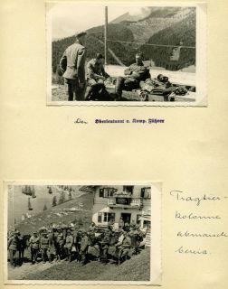 Fotoalbum Gebirgsjäger Ers. Regiment 136 Österreich Italien Neapel