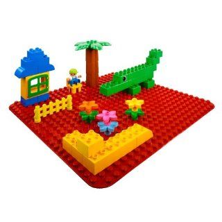 LEGO Duplo 2598   Große Bauplatte   rot Spielzeug