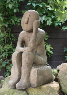 Sandstein Figur Skulptur Statue Theo 74 cm 69 kg RIESIG massiv