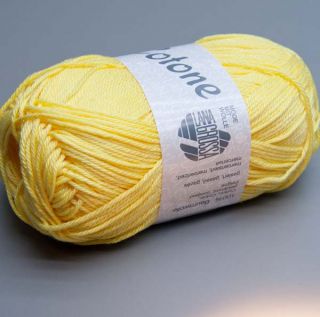 Lana Grossa Cotone 016 giallo 50g Wolle