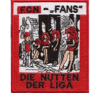 Anti FCN FC Nürnberg Aufnäher   Die Nutten der Liga   DFB   Meister
