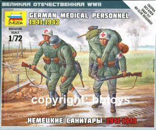 72 Zvezda 6143 WWII German Medical Personnel / Sanitäter Art of
