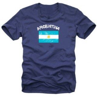 Coole Fun T Shirts Herren T Shirt ARGENTINA VINTAGE ARGENTINIEN