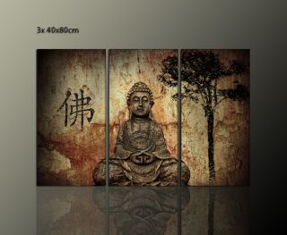 DESIGNBILDER   LEINWAND BILD abstrakt modern BUDDHA FENG SHUI