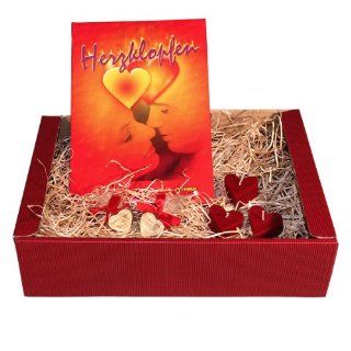 Geschenkset Klopfende Herzen   Romantisches Geschenk für Verliebte