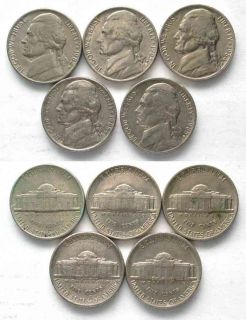 USA Jefferson Nickel 5 Cents 1983 85 P,82,85 D # 48377