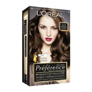 Oréal Paris Préférence Coloration Goldbraun 4.3, 3er Pack (3 x 1